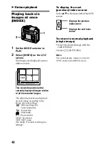 Предварительный просмотр 42 страницы Sony Cyber-shot DSC-F55V Operating Instructions Manual