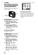 Предварительный просмотр 46 страницы Sony Cyber-shot DSC-F55V Operating Instructions Manual