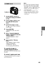 Предварительный просмотр 49 страницы Sony Cyber-shot DSC-F55V Operating Instructions Manual