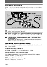 Preview for 12 page of Sony Cyber-shot DSC-F707 (French) Mode D'Emploi