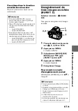 Preview for 67 page of Sony Cyber-shot DSC-F707 (French) Mode D'Emploi