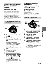 Preview for 91 page of Sony Cyber-shot DSC-F707 (French) Mode D'Emploi