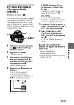 Preview for 93 page of Sony Cyber-shot DSC-F707 (French) Mode D'Emploi