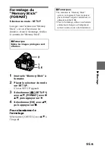 Preview for 95 page of Sony Cyber-shot DSC-F707 (French) Mode D'Emploi