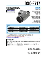 Sony CYBER-SHOT DSC-F717 Service Manual preview