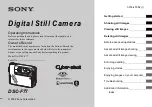 Предварительный просмотр 1 страницы Sony Cyber-shot DSC-F77 Operating Instructions Manual