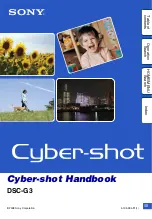 Sony Cyber-shot DSC-G3 Handbook preview