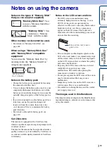 Preview for 3 page of Sony Cyber-shot DSC-G3 Handbook