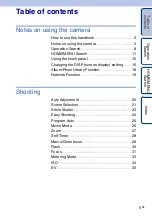 Preview for 4 page of Sony Cyber-shot DSC-G3 Handbook