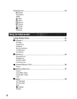 Предварительный просмотр 8 страницы Sony Cyber-Shot DSC-H1 User'S Manual / Troubleshooting