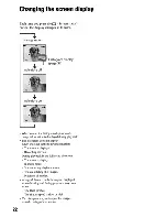 Предварительный просмотр 22 страницы Sony Cyber-Shot DSC-H1 User'S Manual / Troubleshooting