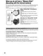 Предварительный просмотр 24 страницы Sony Cyber-Shot DSC-H1 User'S Manual / Troubleshooting