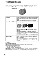 Предварительный просмотр 34 страницы Sony Cyber-Shot DSC-H1 User'S Manual / Troubleshooting