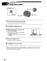 Предварительный просмотр 36 страницы Sony Cyber-Shot DSC-H1 User'S Manual / Troubleshooting