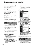 Предварительный просмотр 64 страницы Sony Cyber-Shot DSC-H1 User'S Manual / Troubleshooting