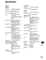 Предварительный просмотр 101 страницы Sony Cyber-Shot DSC-H1 User'S Manual / Troubleshooting