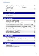 Preview for 5 page of Sony Cyber-shot DSC-H10 Handbook