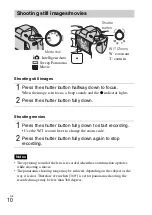 Предварительный просмотр 10 страницы Sony Cyber-shot DSC-H100 Instruction Manual