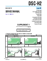 Preview for 50 page of Sony Cyber-shot DSC-H2 Service Manual