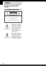 Preview for 2 page of Sony Cyber-shot DSC-H2 User'S Manual / Troubleshooting