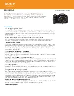 Sony Cyber-shot DSC-H200 Specifications preview