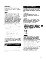 Preview for 5 page of Sony Cyber-shot DSC-H7 Instruction Manual