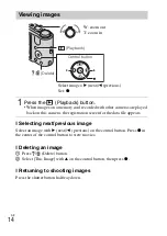 Предварительный просмотр 14 страницы Sony Cyber-shot DSC-H70 Instruction & Operation Manual