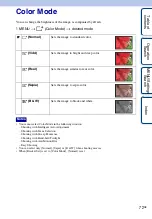 Предварительный просмотр 72 страницы Sony Cyber-shot DSC-HX1 Handbook