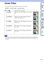 Предварительный просмотр 73 страницы Sony Cyber-shot DSC-HX1 Handbook