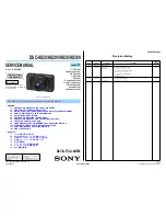 Preview for 1 page of Sony Cyber-shot DSC-HX20 Service Manual