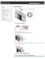 Предварительный просмотр 35 страницы Sony Cyber-shot DSC-HX20 User Manual