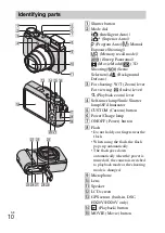 Предварительный просмотр 10 страницы Sony Cyber-shot DSC-HX20V Instruction Manual