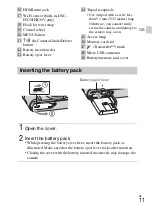 Предварительный просмотр 11 страницы Sony Cyber-shot DSC-HX20V Instruction Manual