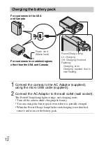 Предварительный просмотр 12 страницы Sony Cyber-shot DSC-HX20V Instruction Manual