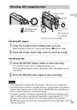 Предварительный просмотр 19 страницы Sony Cyber-shot DSC-HX20V Instruction Manual