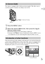 Предварительный просмотр 21 страницы Sony Cyber-shot DSC-HX20V Instruction Manual