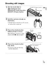 Предварительный просмотр 19 страницы Sony Cyber-shot DSC-HX5 Instruction Manual