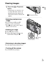 Предварительный просмотр 21 страницы Sony Cyber-shot DSC-HX5 Instruction Manual