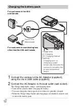 Предварительный просмотр 12 страницы Sony Cyber-shot DSC-HX50 Instruction & Operation Manual