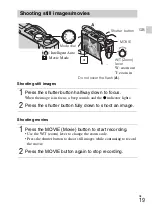 Предварительный просмотр 19 страницы Sony Cyber-shot DSC-HX50 Instruction & Operation Manual