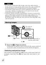 Предварительный просмотр 20 страницы Sony Cyber-shot DSC-HX50 Instruction & Operation Manual