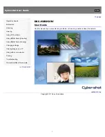 Sony Cyber-Shot DSC-HX9 User Manual предпросмотр