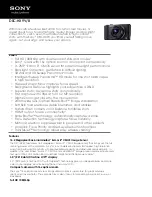 Sony Cyber-shot DSC-HX9V Specifications preview