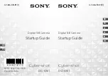 Sony Cyber-Shot DSC-KW11 Startup Manual preview