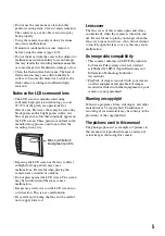 Предварительный просмотр 5 страницы Sony Cyber-shot DSC-M2 User'S Manual / Troubleshooting