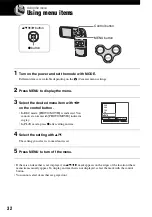 Предварительный просмотр 32 страницы Sony Cyber-shot DSC-M2 User'S Manual / Troubleshooting