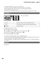 Предварительный просмотр 48 страницы Sony Cyber-shot DSC-M2 User'S Manual / Troubleshooting