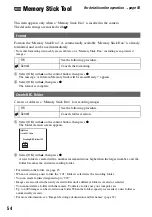 Предварительный просмотр 54 страницы Sony Cyber-shot DSC-M2 User'S Manual / Troubleshooting