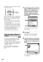 Предварительный просмотр 64 страницы Sony Cyber-shot DSC-M2 User'S Manual / Troubleshooting