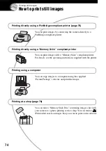 Предварительный просмотр 74 страницы Sony Cyber-shot DSC-M2 User'S Manual / Troubleshooting